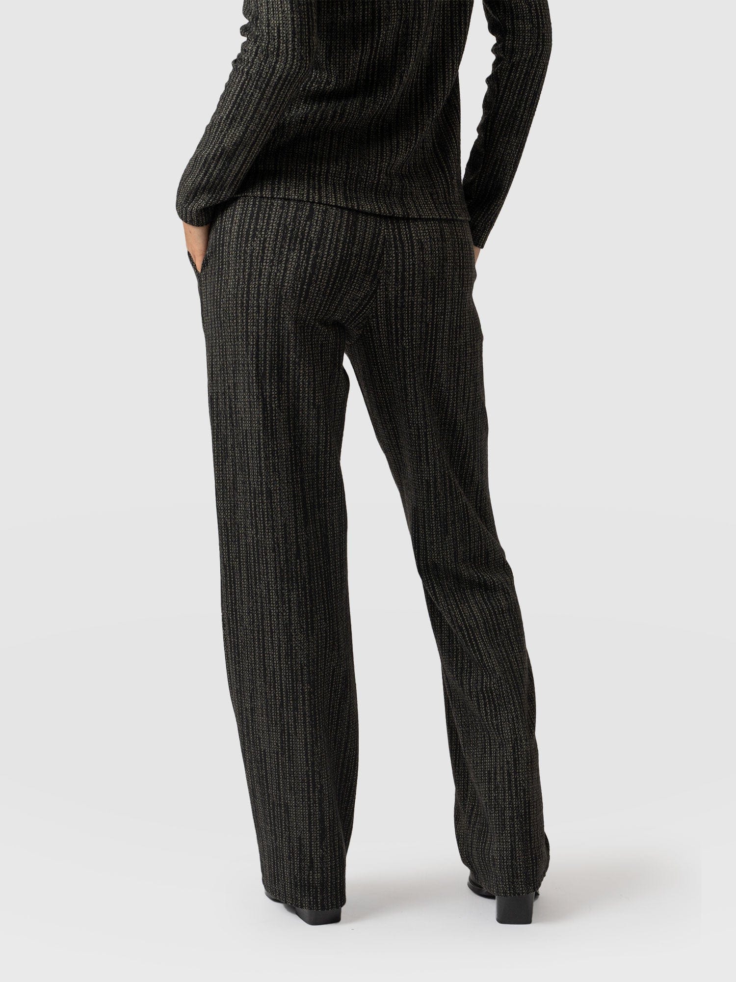 Runway Pant - Green Pixel